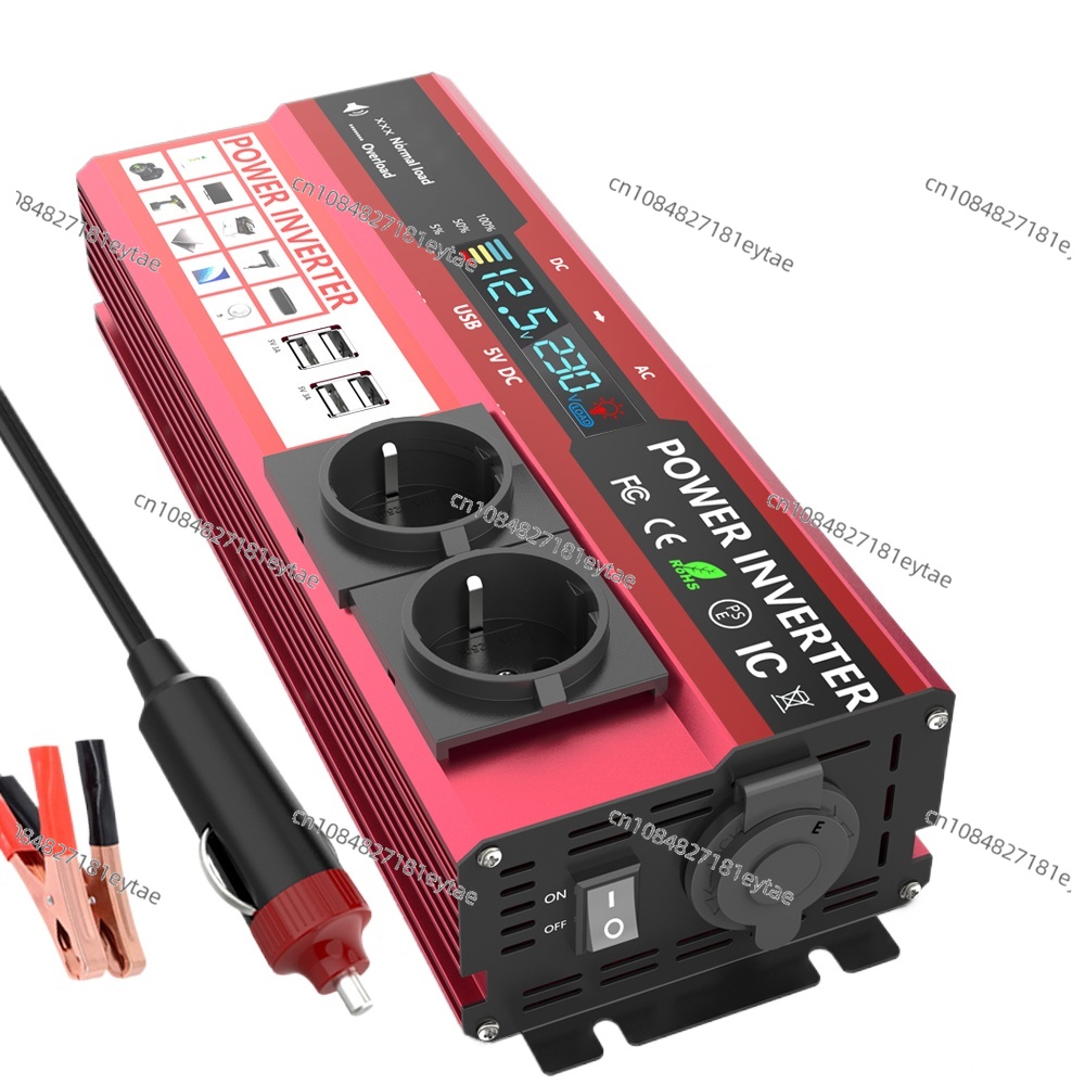 Power Inverter 12V 220V 4000W Continuous - Przetwornica napięcia 12V na 220V, moc