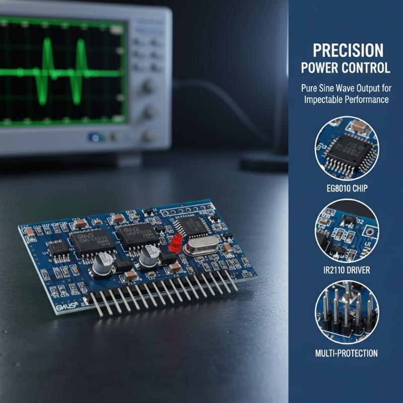Egs002 Pure Sine Wave Inverter Driver Board - Płytka sterująca falownikiem sinusoidalnym EGS002, moduł