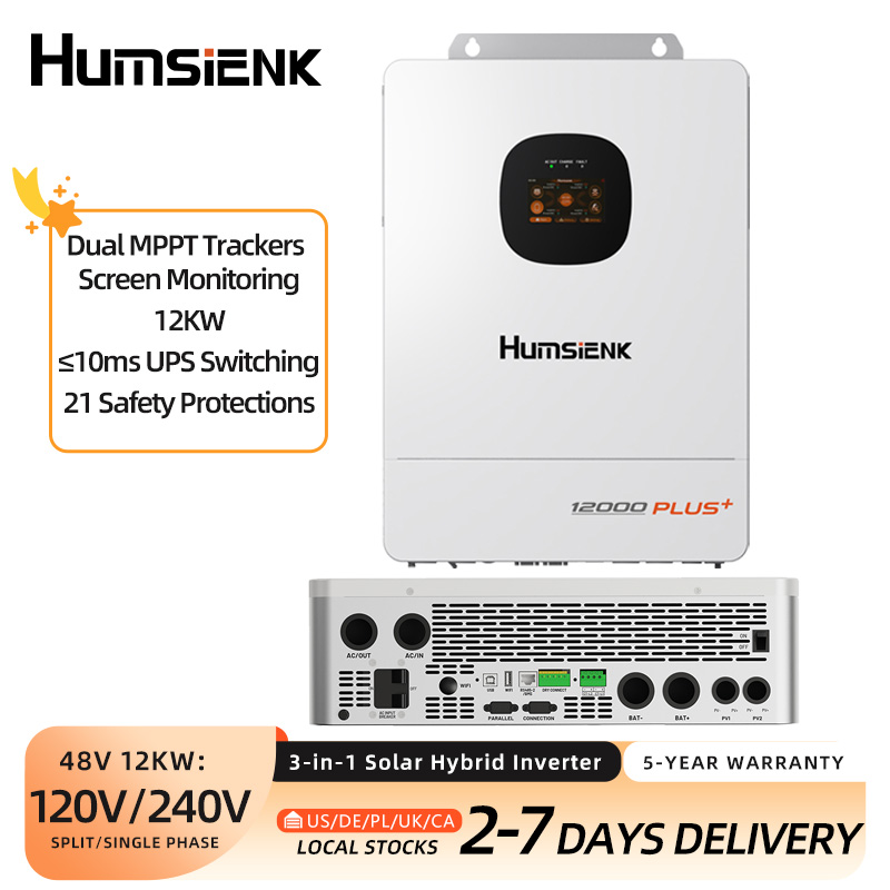 Mppt Hybrid Inverter 48V 8Kw 3 Phase - Humsienk 48V 12KW/8KW 3-w-1 Solarny Inwerter