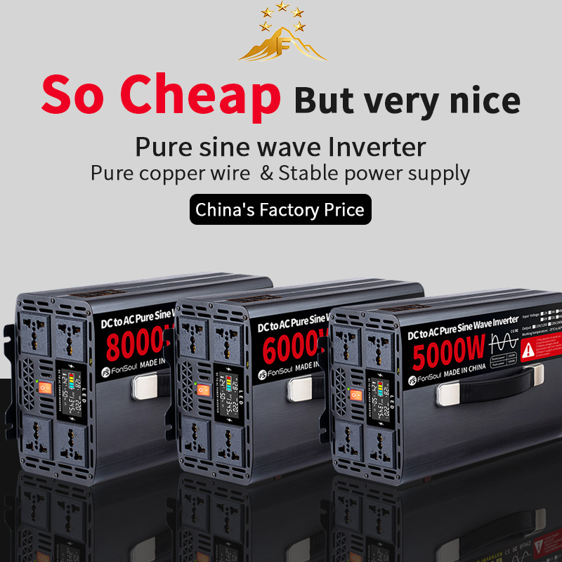 Pure Sine Wave Inverter 5000W 48V 220V - Inwerter Off Grid z czystą sinusoidą