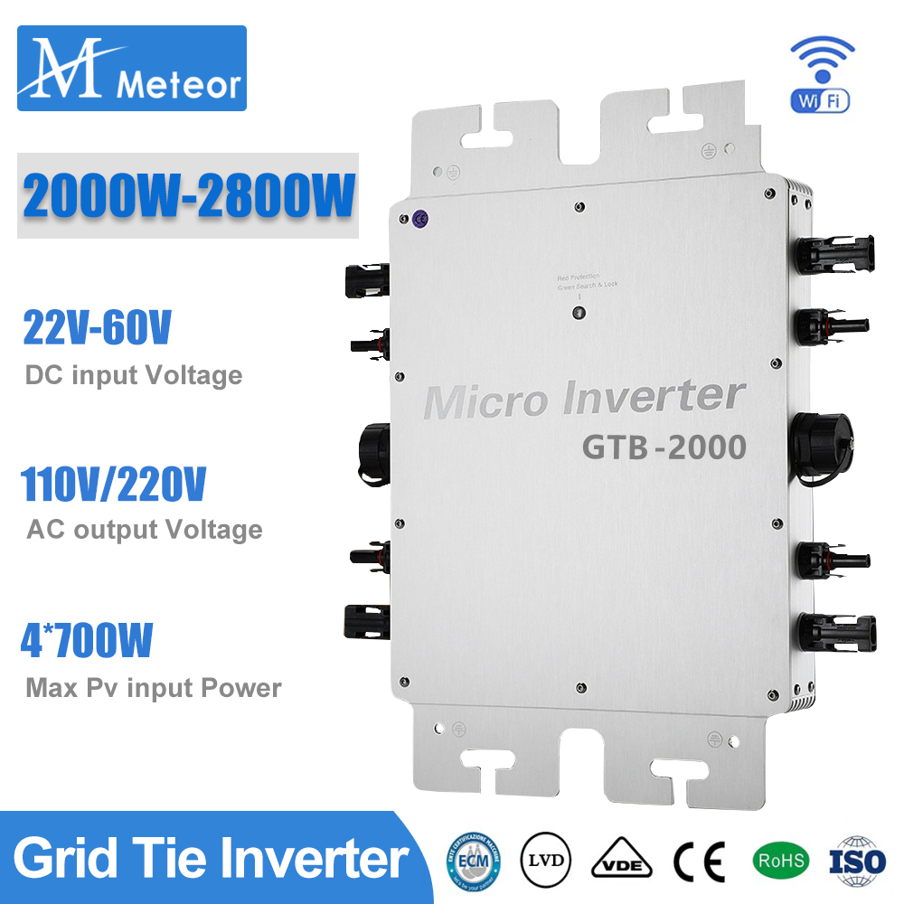 Grid Tie Inverter Limiter 2000W - 2000W 2400W 2800W Mikroinwerter 110V lub