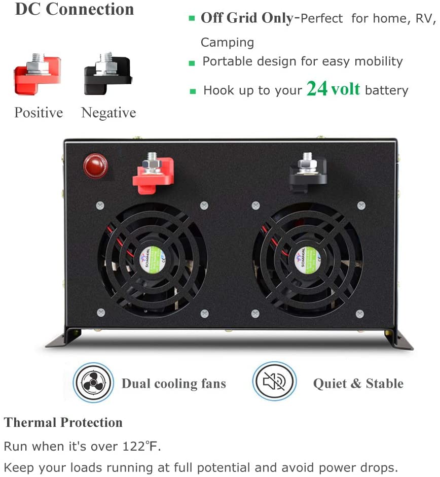 Pure Sine Wave Inverter 5000W 48V 220V - Inwerter solarny Off Grid z czystą