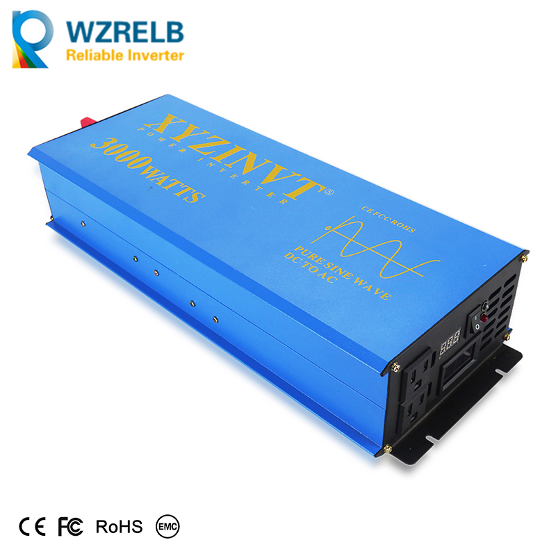 Inverter Pure Sine Wave 60Hz 120V 3000W - Inwerter solarny 3000W 24V 220V czysta