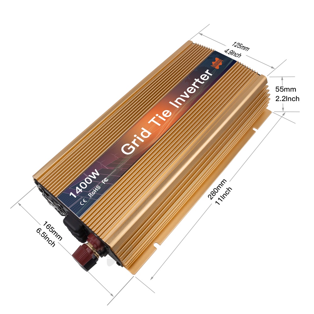 Mikroinwerter solarny sieciowy – Micro Inverter 1400W Solar Grid Tie recenzja i cena