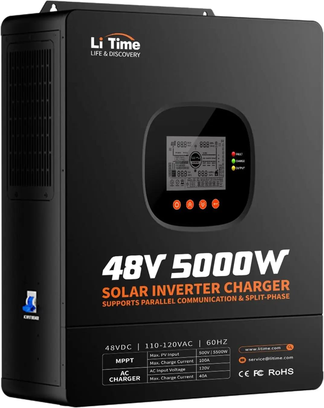 LiTime 5000W – inwerter o czys – Parallel Solar Inverter 48V 5000W Mppt recenzja i cena