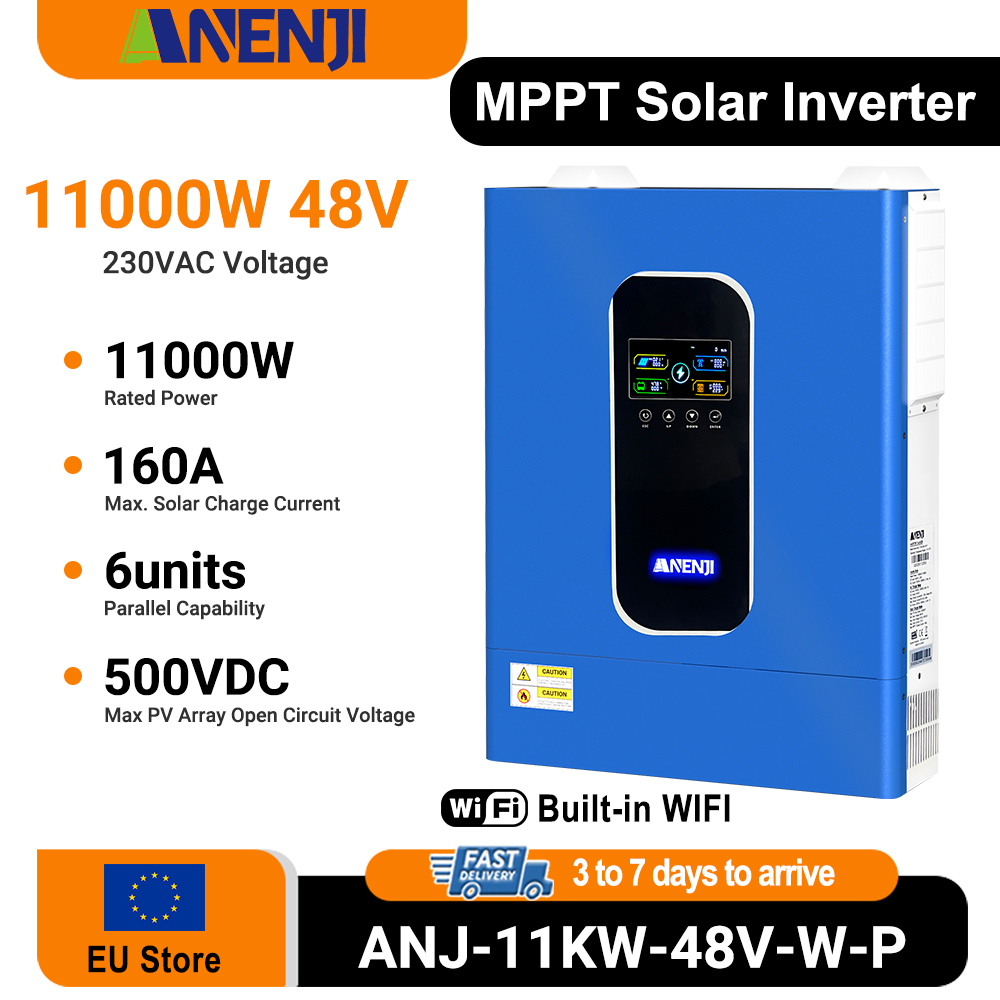 ANENJI 11KW 48V Hybrydowy Inwe – Hybrid Solar Inverter 5.5Kw Mppt 48V recenzja i cena