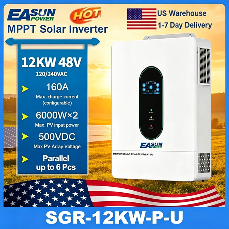 EASUN POWER 120V/110V 12KW hyb – Grid Tie Inverter Limiter 2000W recenzja i cena