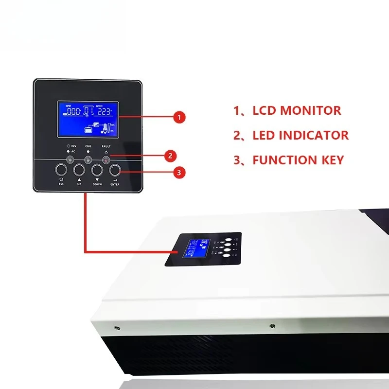 Hybrydowe inwertery solarnie 5 – Parallel Solar Inverter 48V 5000W Mppt recenzja i cena