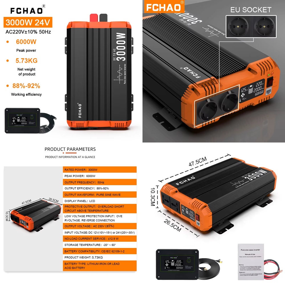 Inwerter sinusoidalny off-grid – Off Grid Solar Inverter 48V 6000W recenzja i cena