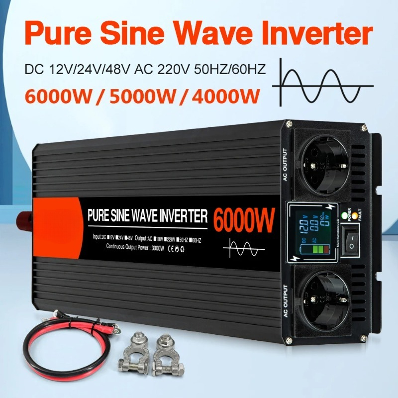 Czysty Sinusoidalny Inwerter S – Pure Sine Wave Inverter 5000W 48V 220V recenzja i cena