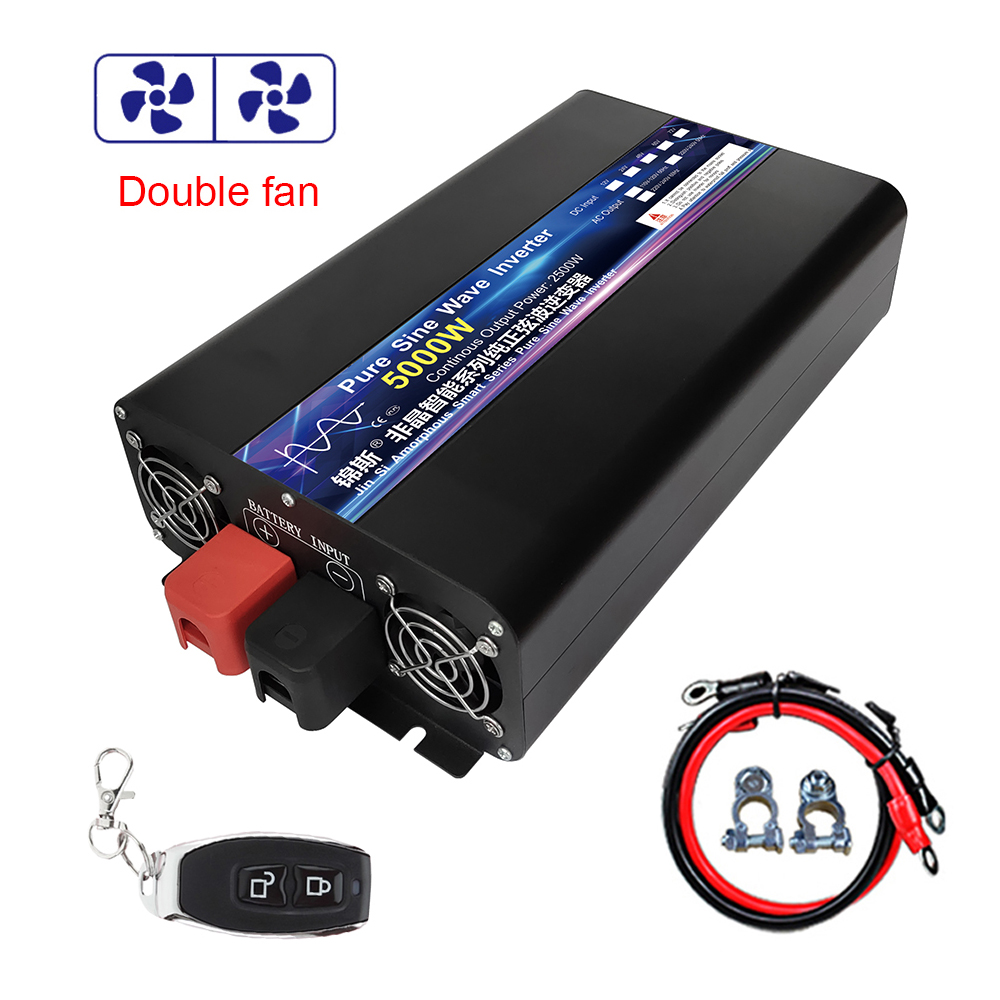 Inwerter sinusoidalny 2000W 40 – Pure Sine Wave Inverter 5000W 48V 220V recenzja i cena