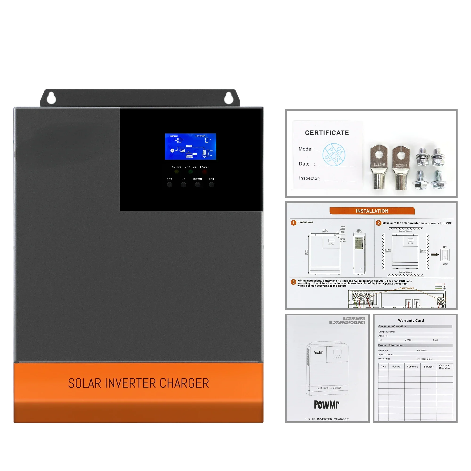 Inwerter solarny hybrydowy 5,5 – Hybrid Solar Inverter 5.5Kw Mppt 48V recenzja i cena