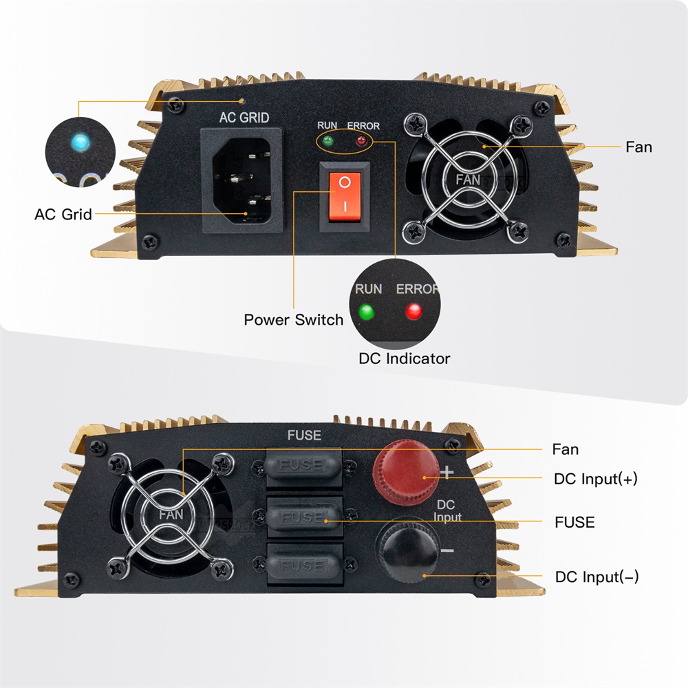 1400W 10.5 - 50VDC do AC90 - 1 – Micro Inverter 1400W Solar Grid Tie recenzja i cena