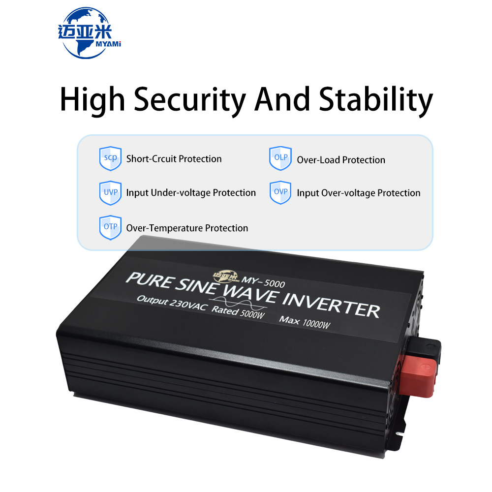 MYAMi nowy czysty falownik sin – Pure Sine Wave Inverter 5000W 48V 220V recenzja i cena