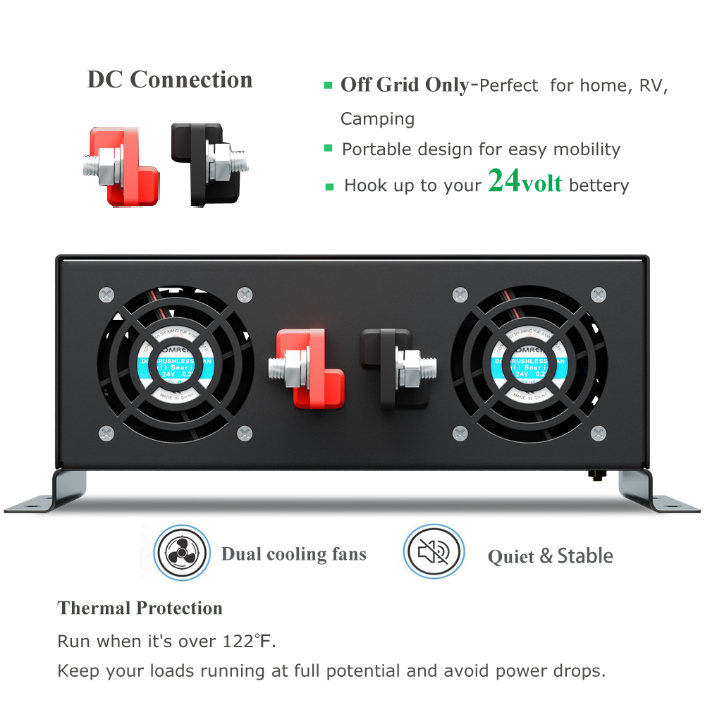 Niezawodny falownik solarny o  – Pure Sine Wave Inverter 5000W 48V 220V recenzja i cena