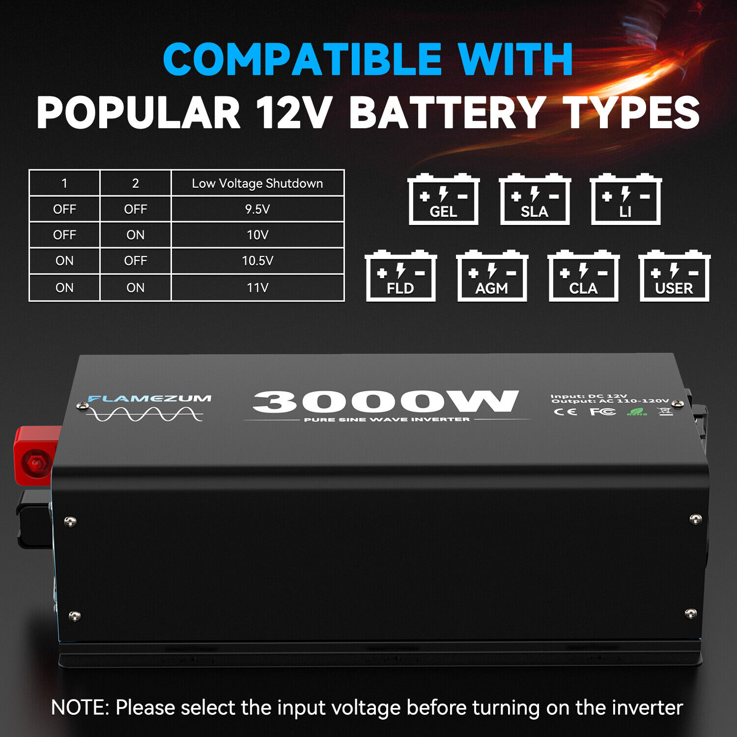 Inwerter mocy 3000W z czystą s – Inverter Pure Sine Wave 60Hz 120V 3000W recenzja i cena